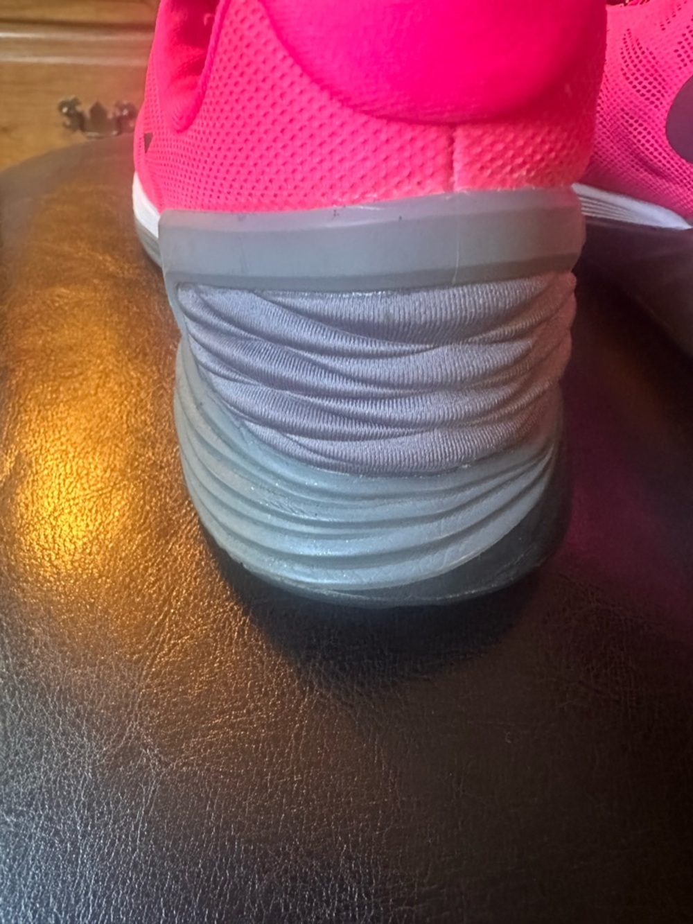 Nike Women's Neon Pink Lightweight Running Shoes - Picture 9 of 13